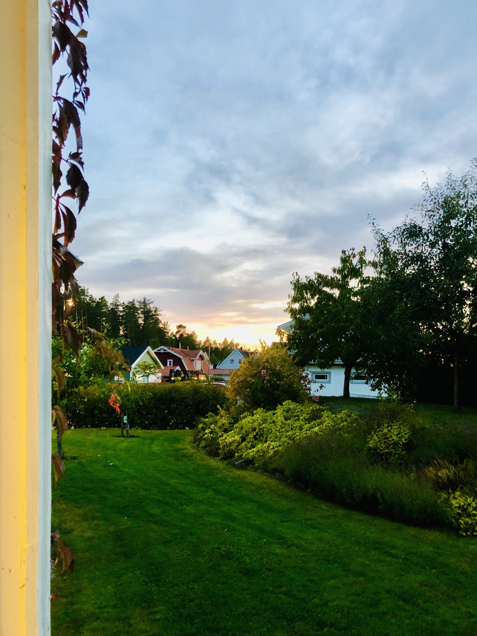 Septemberkväll hemma hos oss