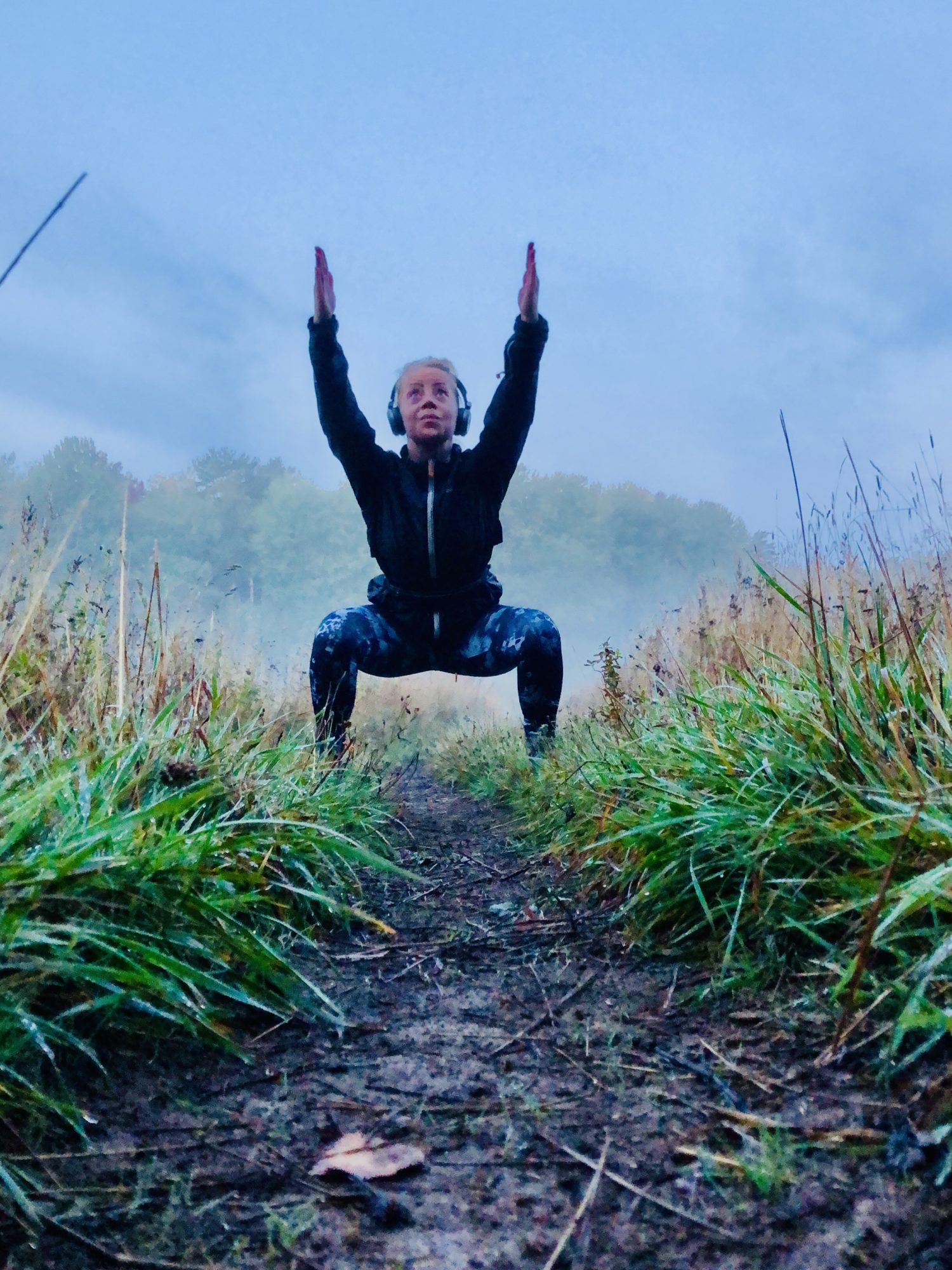 Yoga på fältet