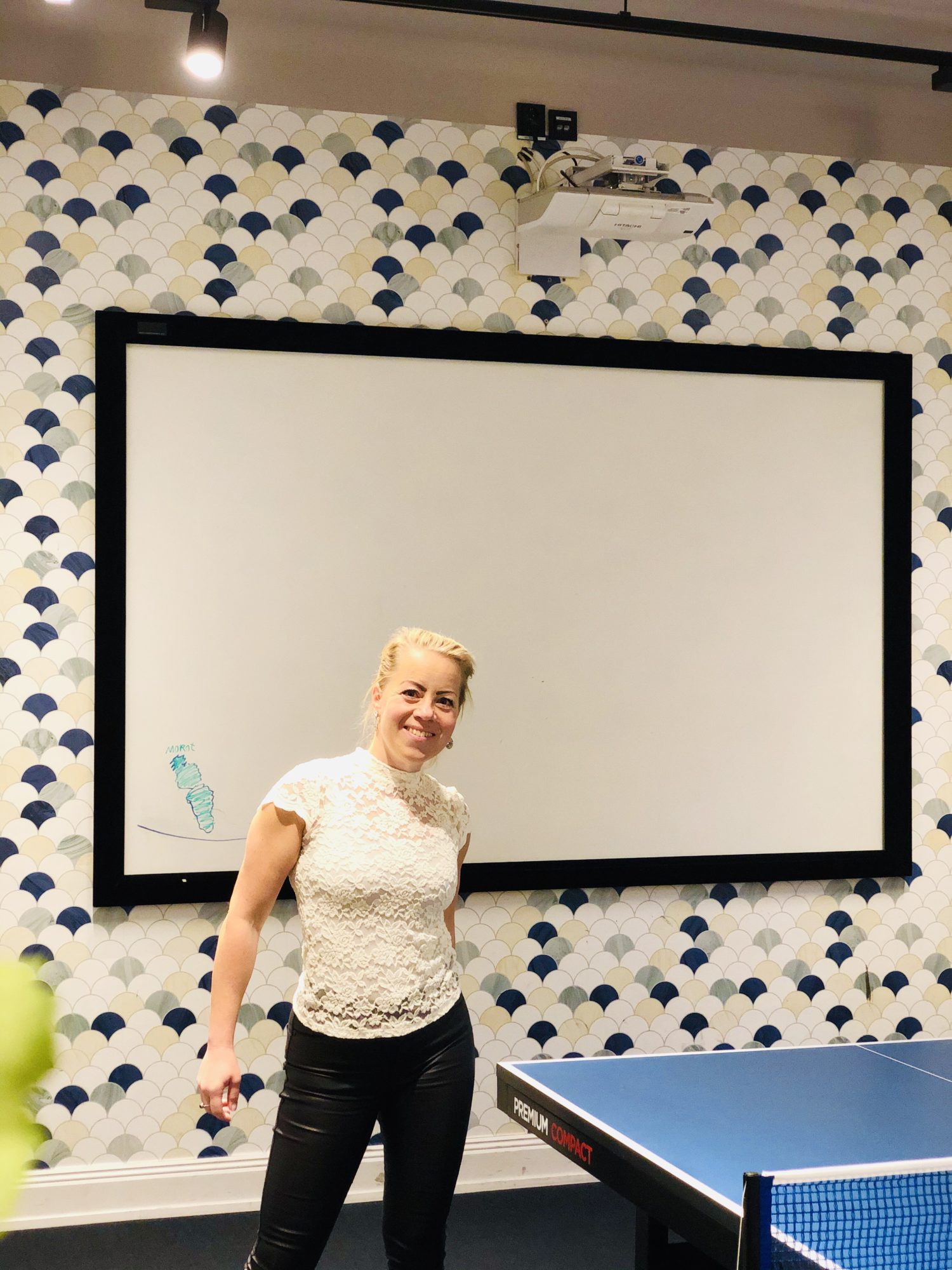 Karin Axelsson på jobbet