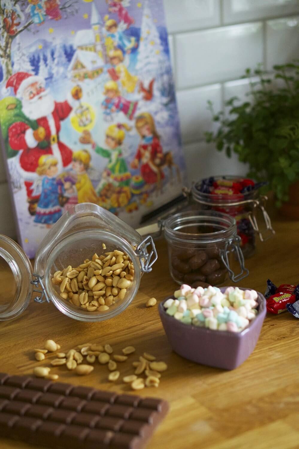 Ingredienser till Rocky Road