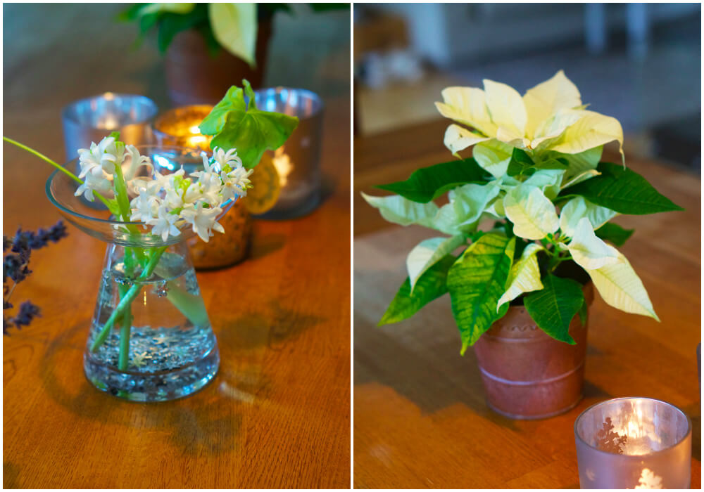 Blommor och julgransplundring