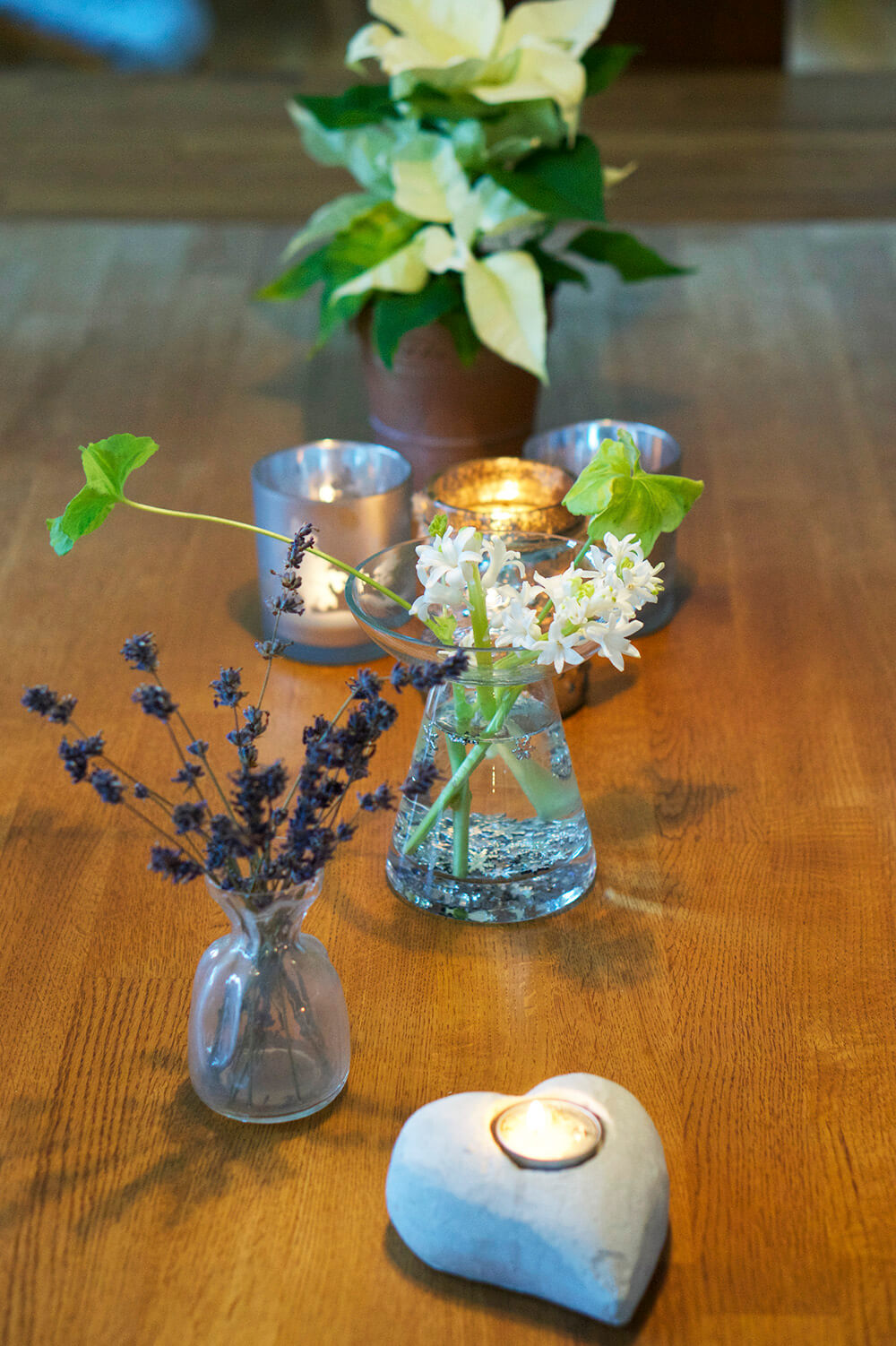 Blommor och julgransplundring