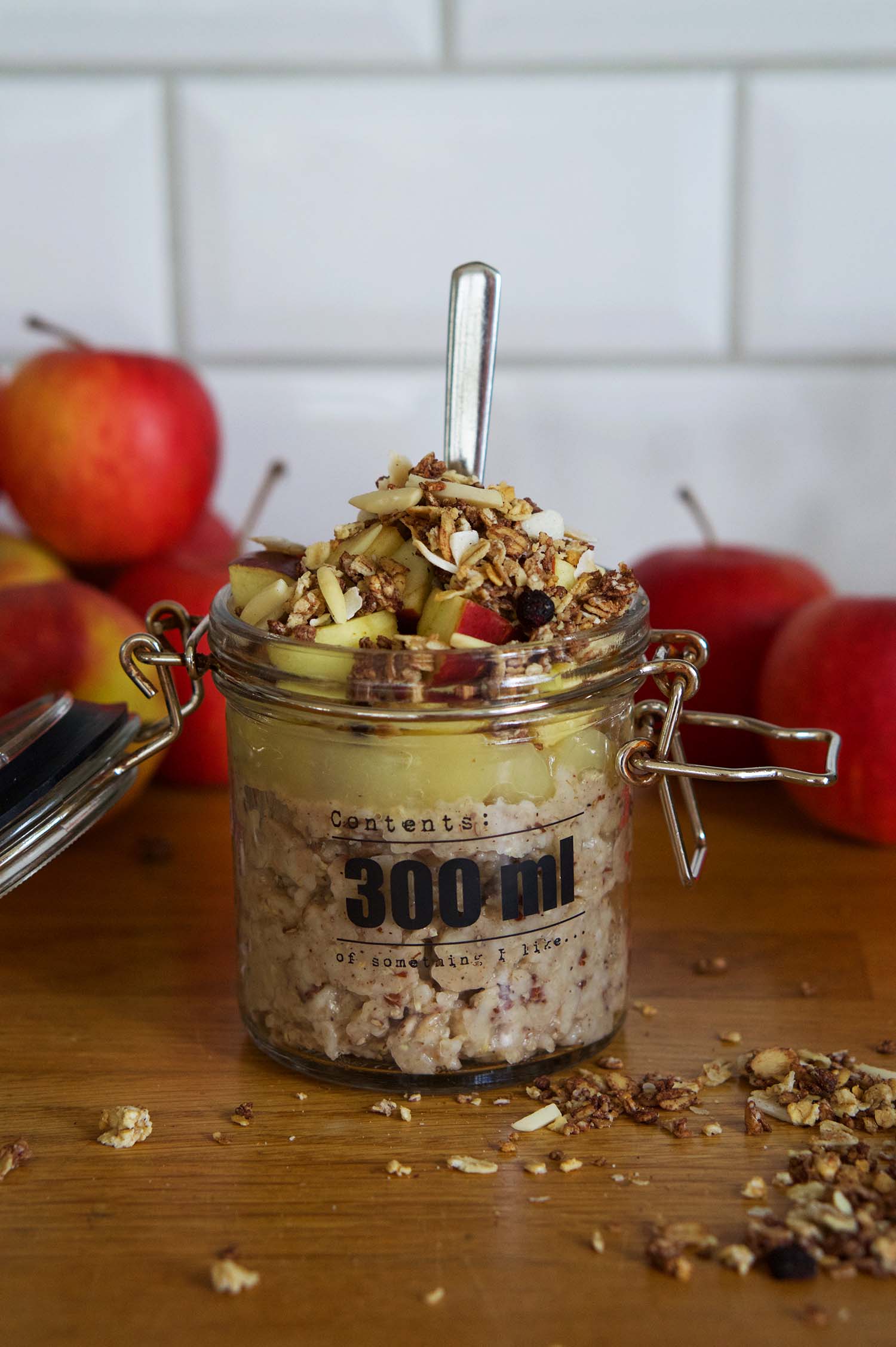 Kall gröt i burk - recept på en äpplegröt