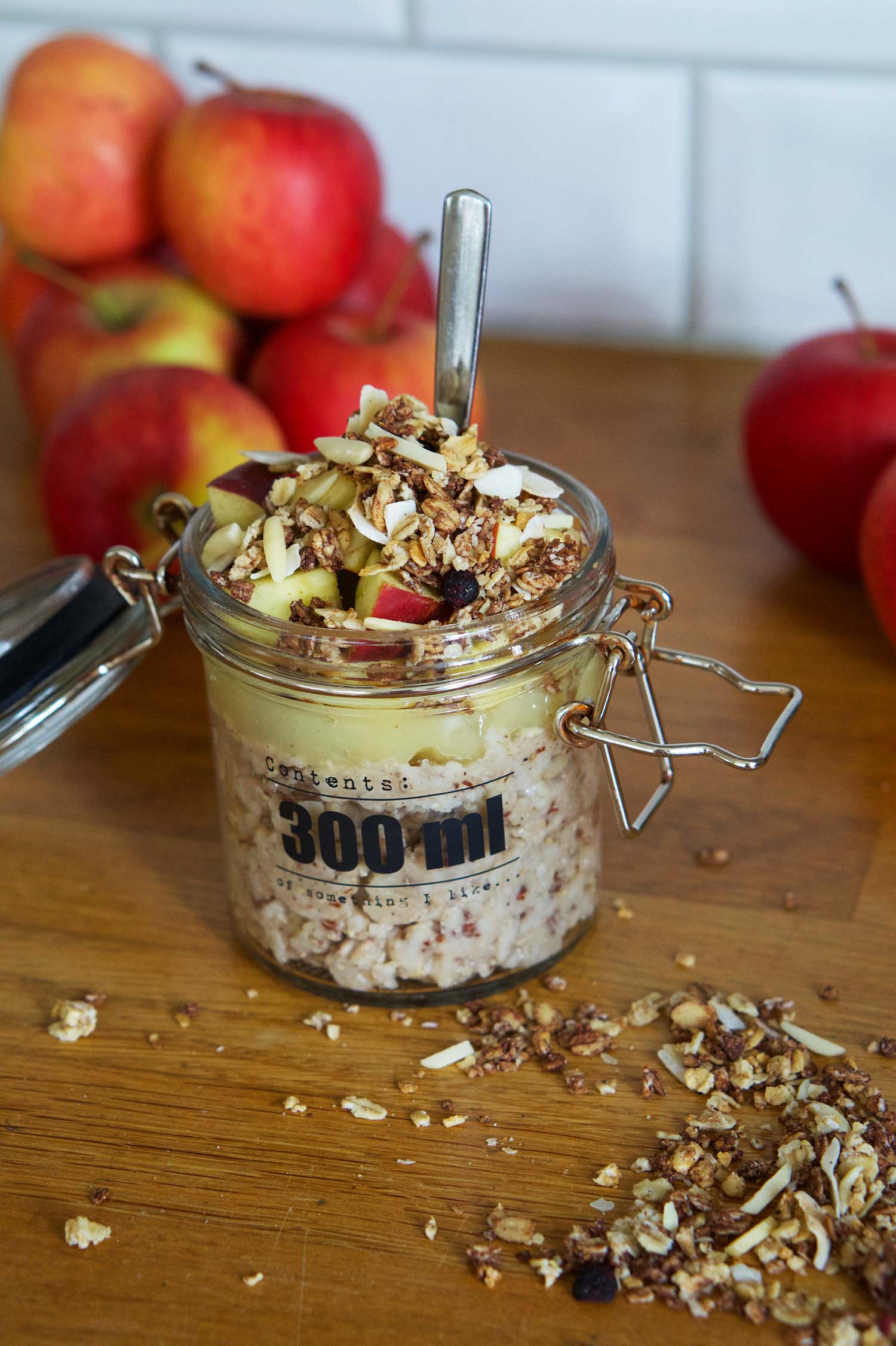 Kall gröt i burk - recept på en äpplegröt