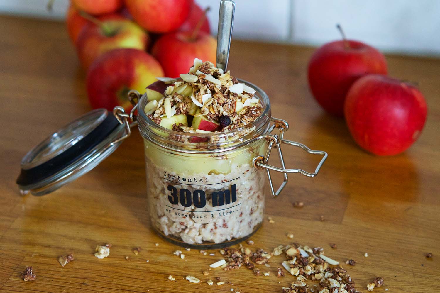 Kall gröt i burk - recept på en äpplegröt