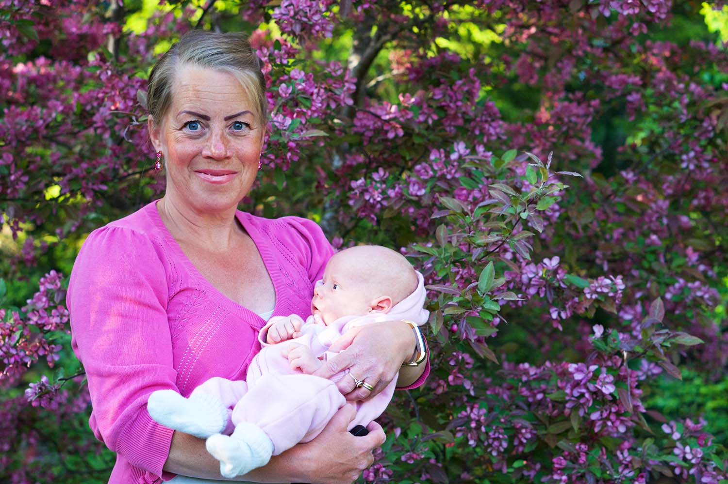 Karin Axelsson och bebis