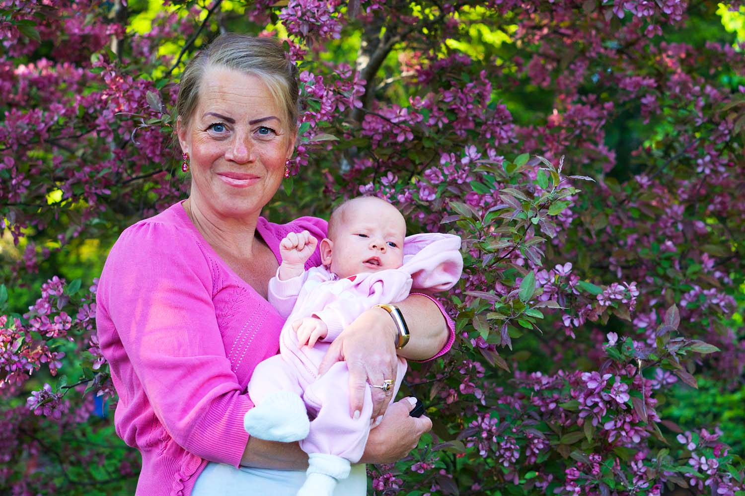 Karin Axelsson och bebis