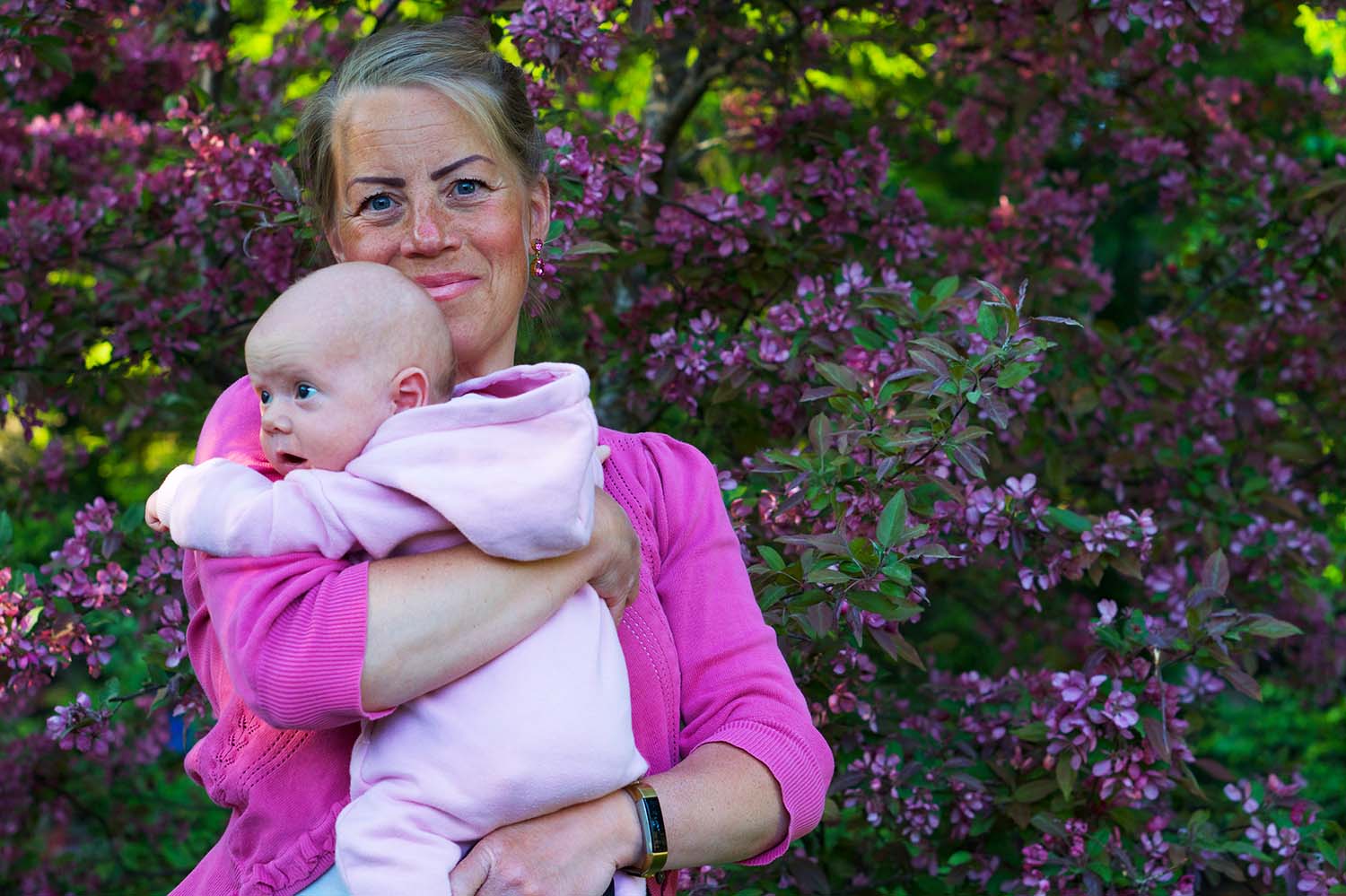 Karin Axelsson och bebis