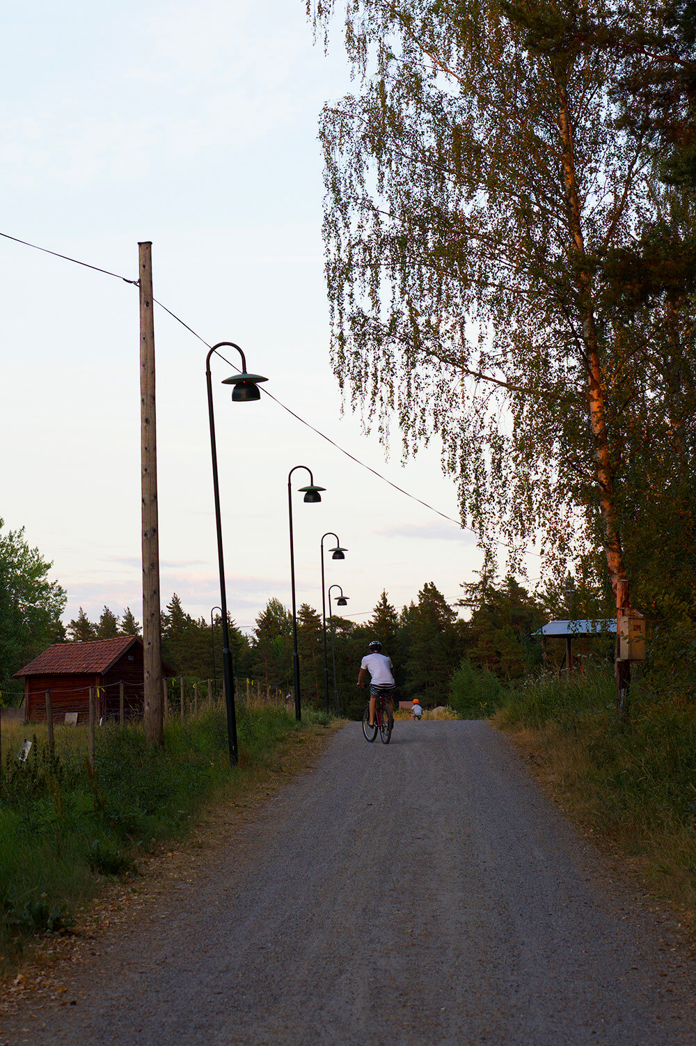 Cykeltur på kvällen