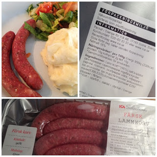 lammkorv - Grillad lammkorv