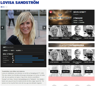 lofsan-gladiatorerna - Lofsan som utmanare i Gladiatorerna