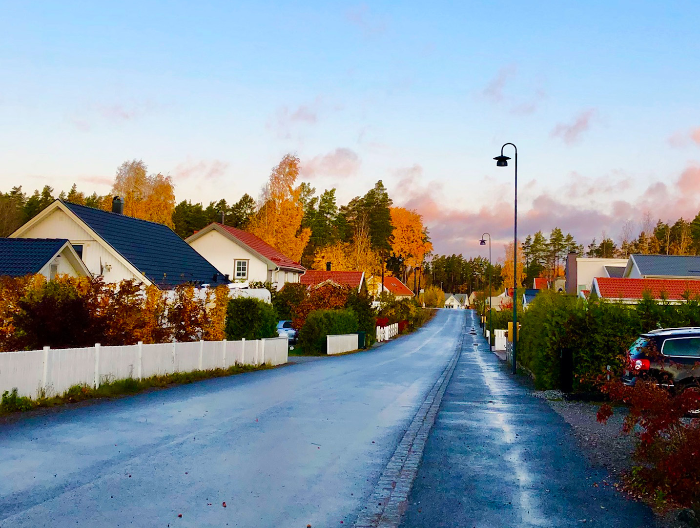 Löpning en lördagsmorgon på hösten