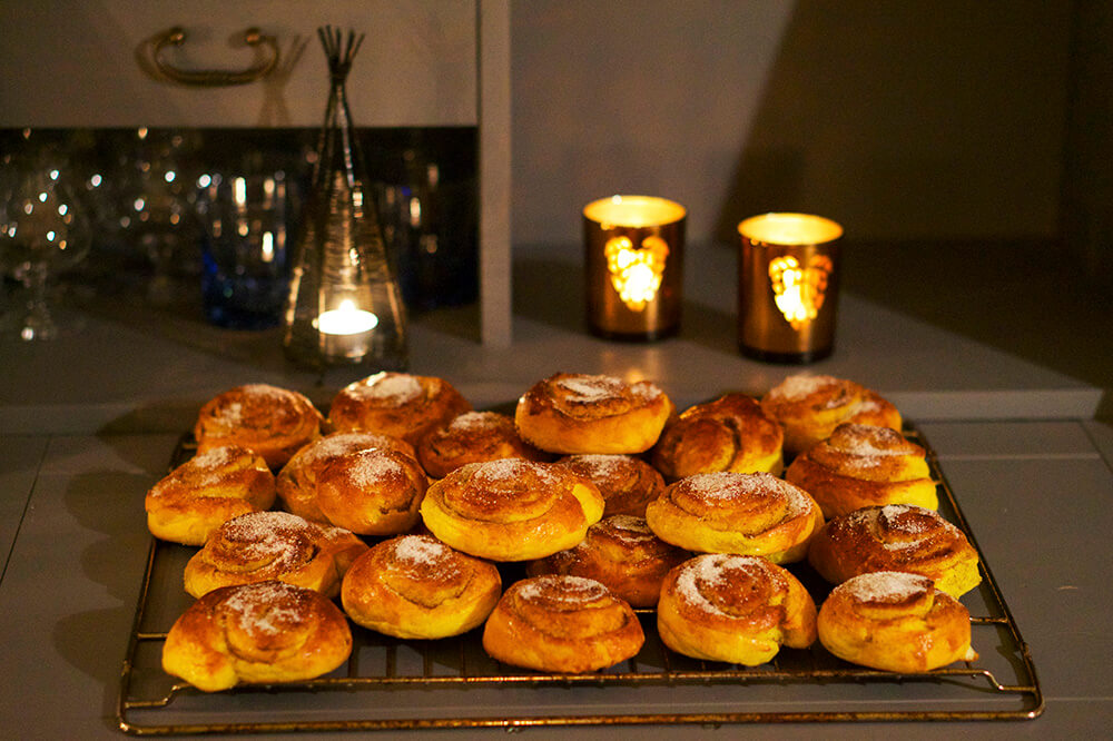 Saffransbullar med kanel och kardemumma