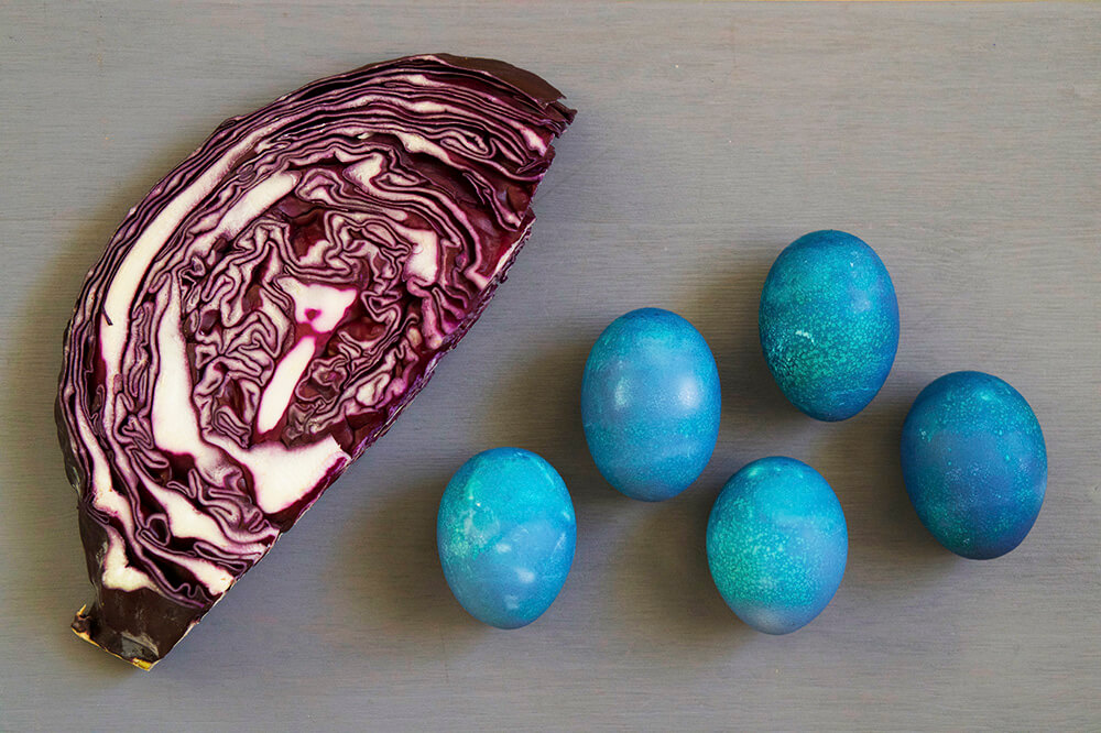 färga ägg naturligt