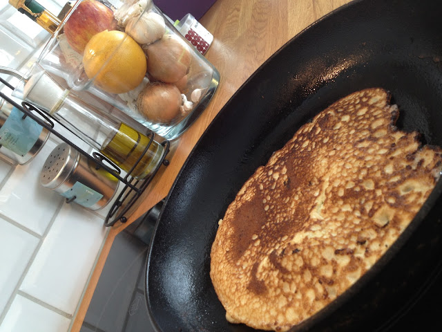 mandelpannkaka-2 - Mandelpannkakor med banan