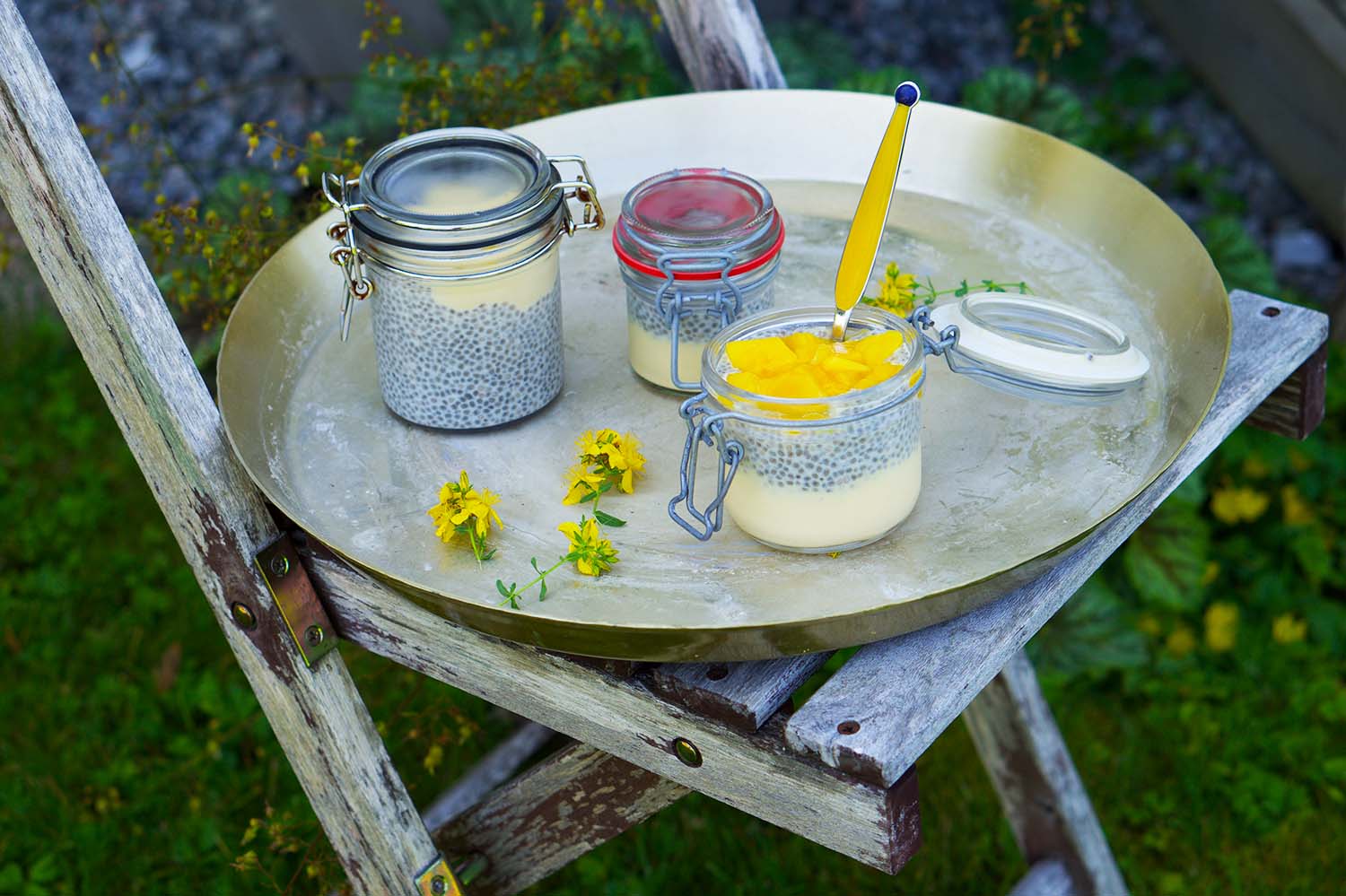 Hälsosam frukost - Mangochiapudding