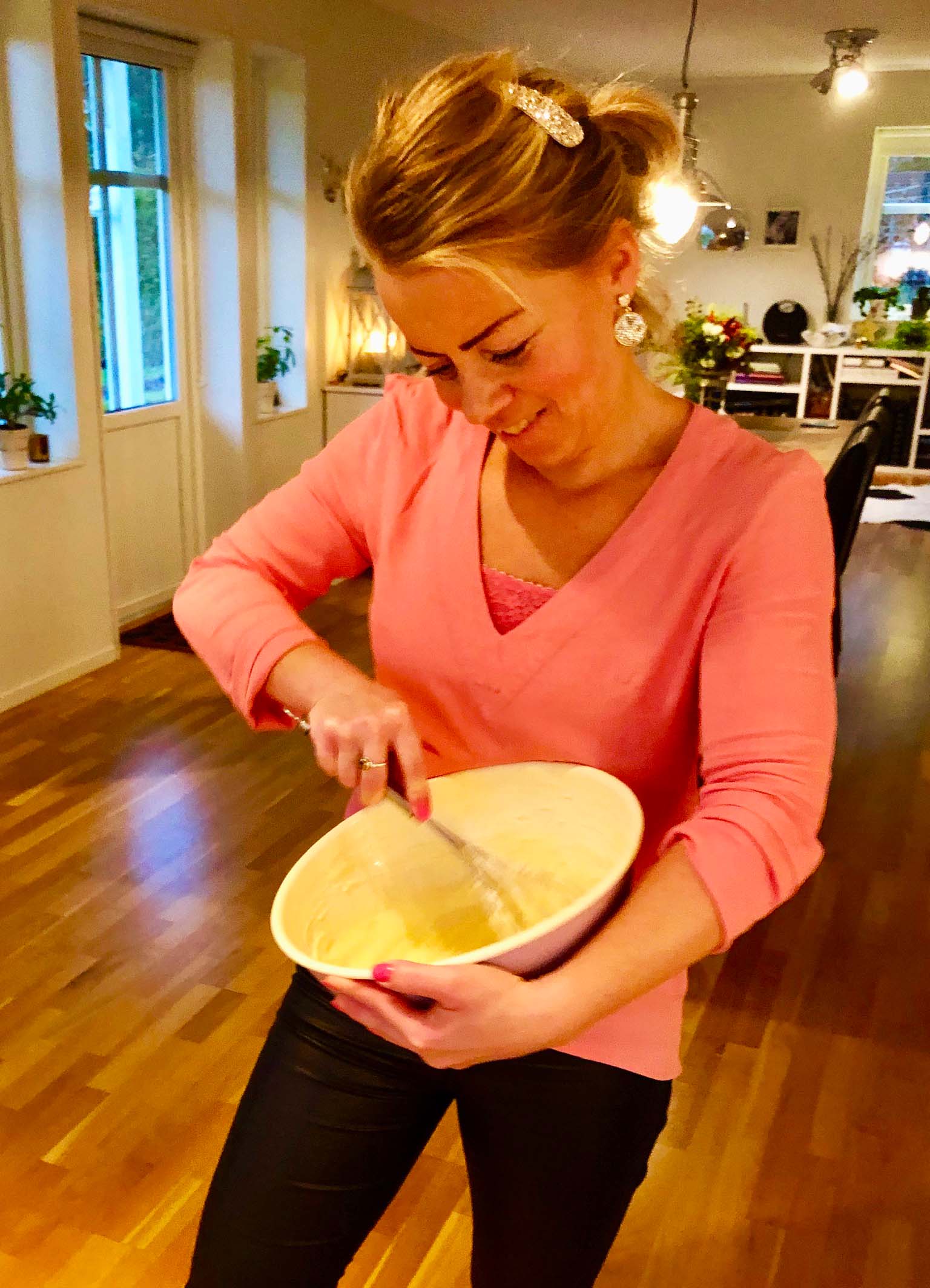 Bakning med dottern