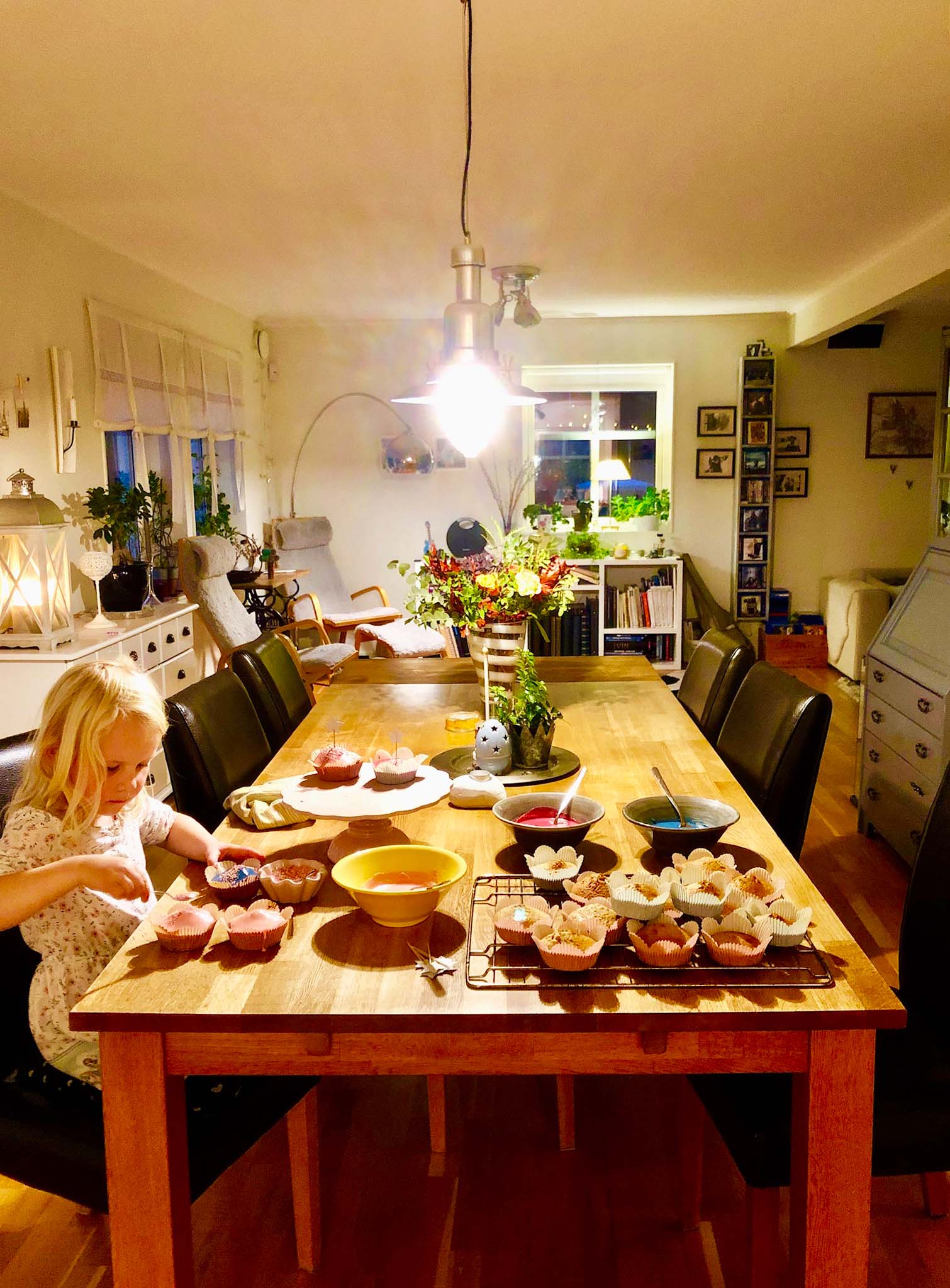 Bakning med dottern