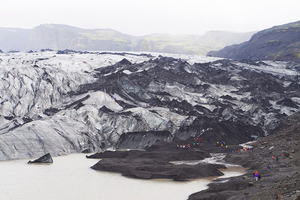 Mýrdalsjökull glaciär på Island