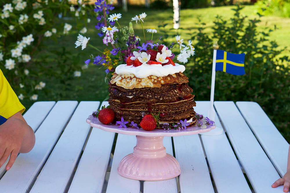 Pannkakstårta recept