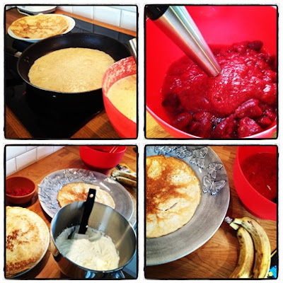 pannkakstarta - Sexmånaders-fika med pannkakstårta