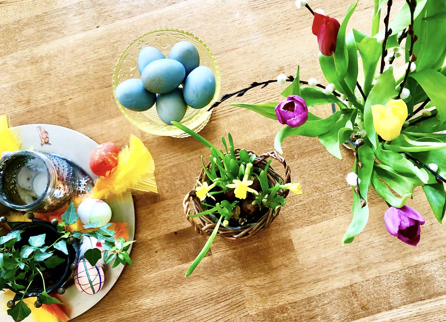 Påsken 2020 - blommor och ägg