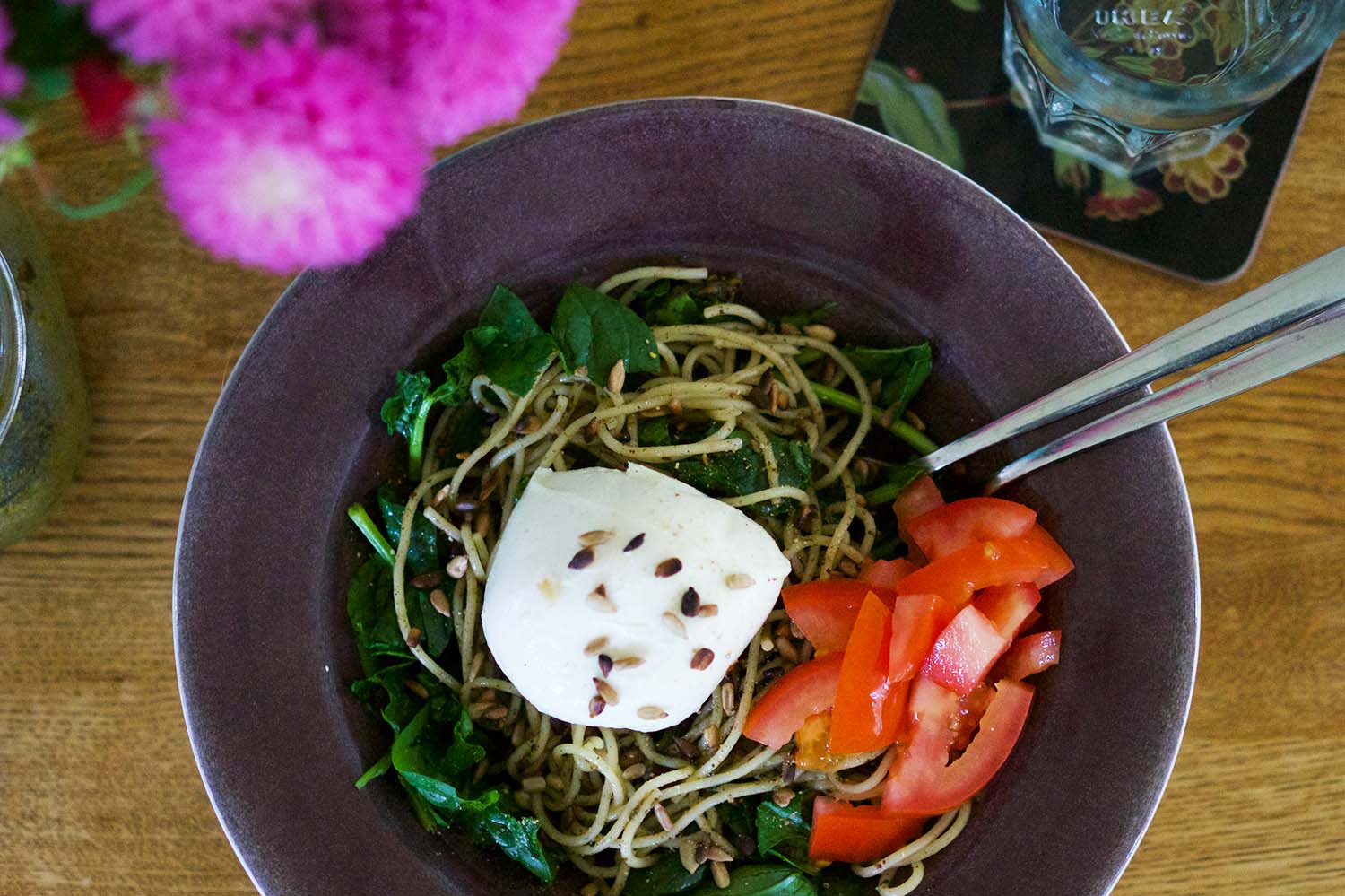 Pasta pesto recept