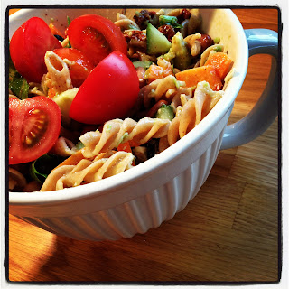 pastasallad2 - Vegetarisk pastasallad