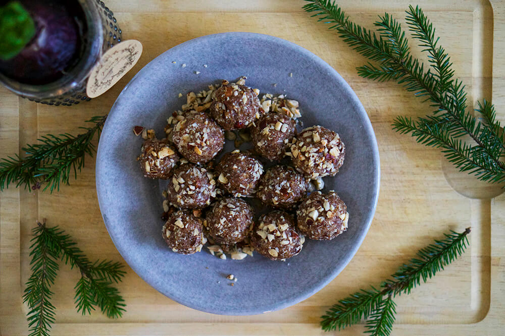 hälsosamma pepparkaksbollar