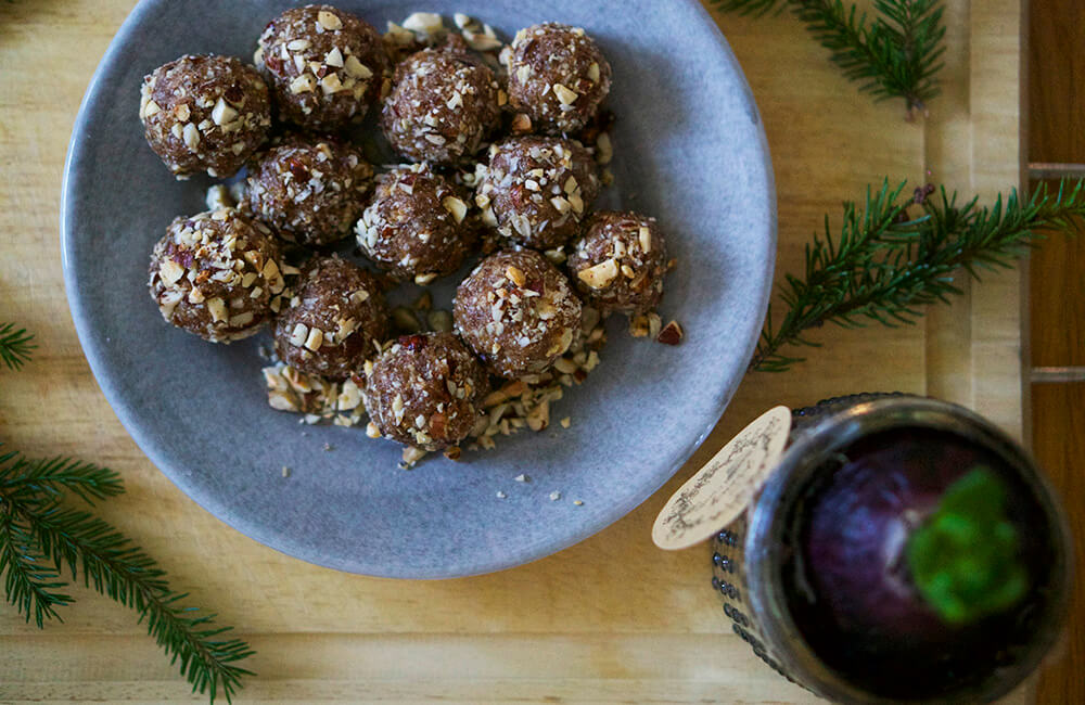 hälsosamma pepparkaksbollar