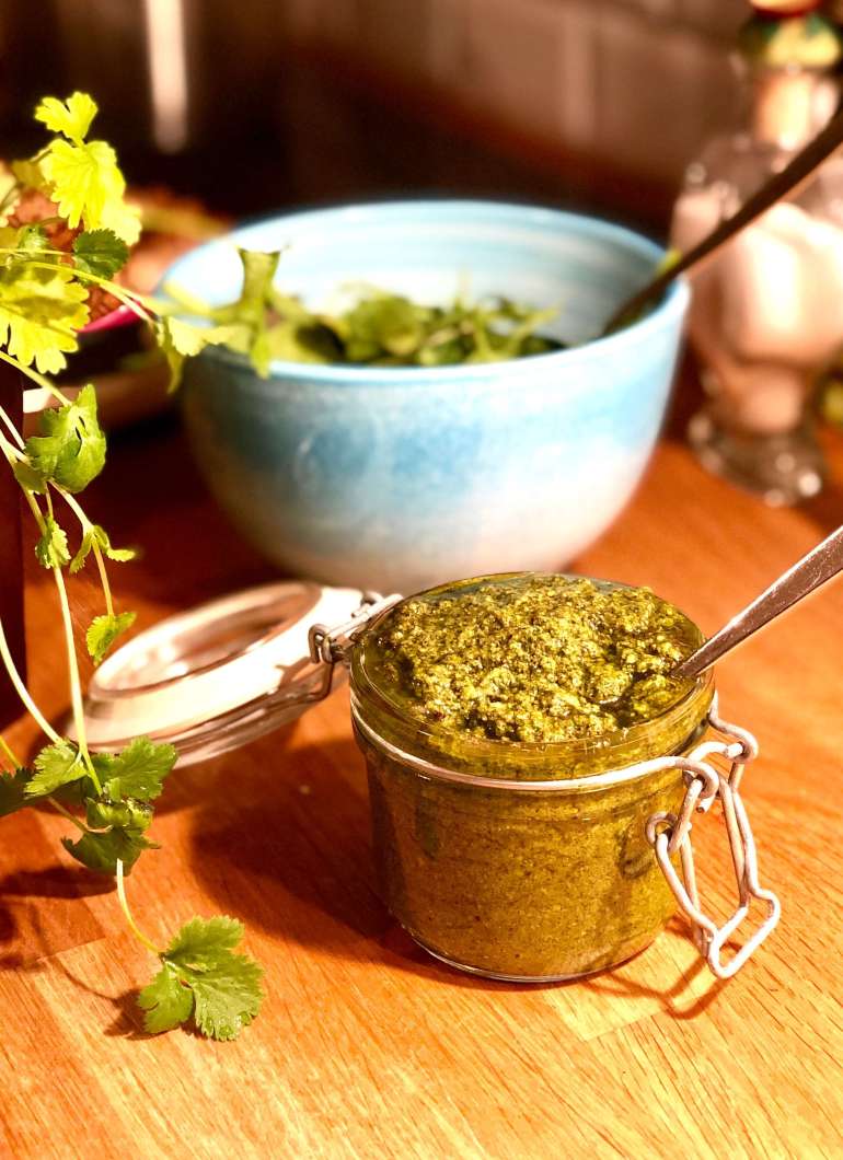 pesto - Mobilbilder på mat