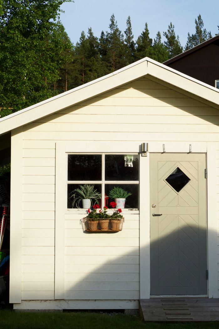 Plantering i trädgården