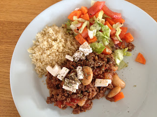 quinoa-och-kottfarssas - Istället för pasta