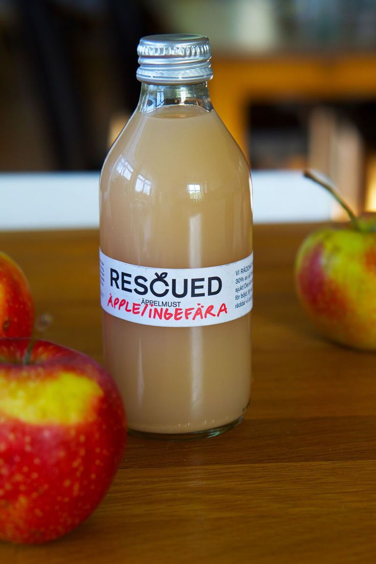 resqued-appeljuice-2 - Resqued räddar frukt och grönt!
