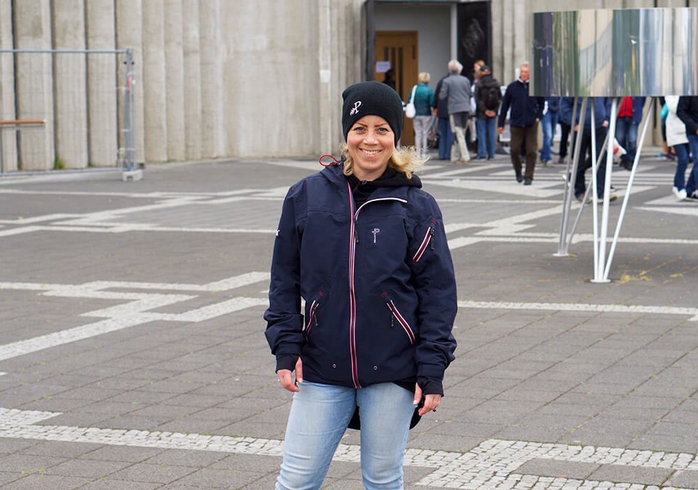Karin i Reykjavik, huvudstaden på Island