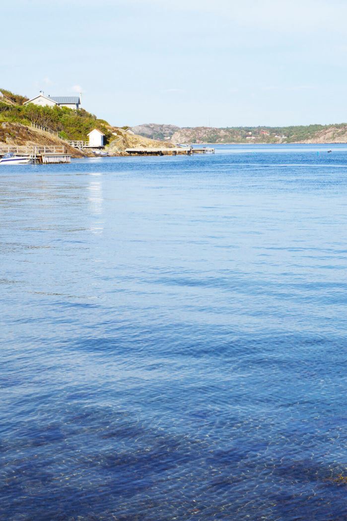 Fiske vid en strand i Lysekil