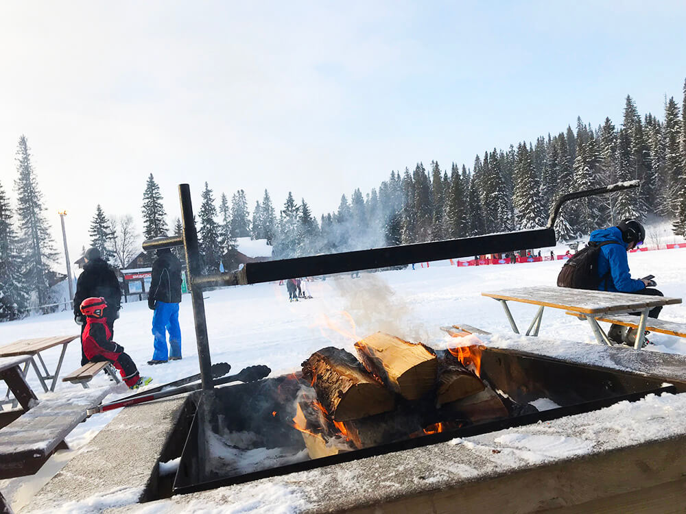 Skidåkning i Åre Björnen