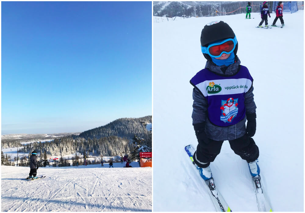 Skidåkning i Åre Björnen