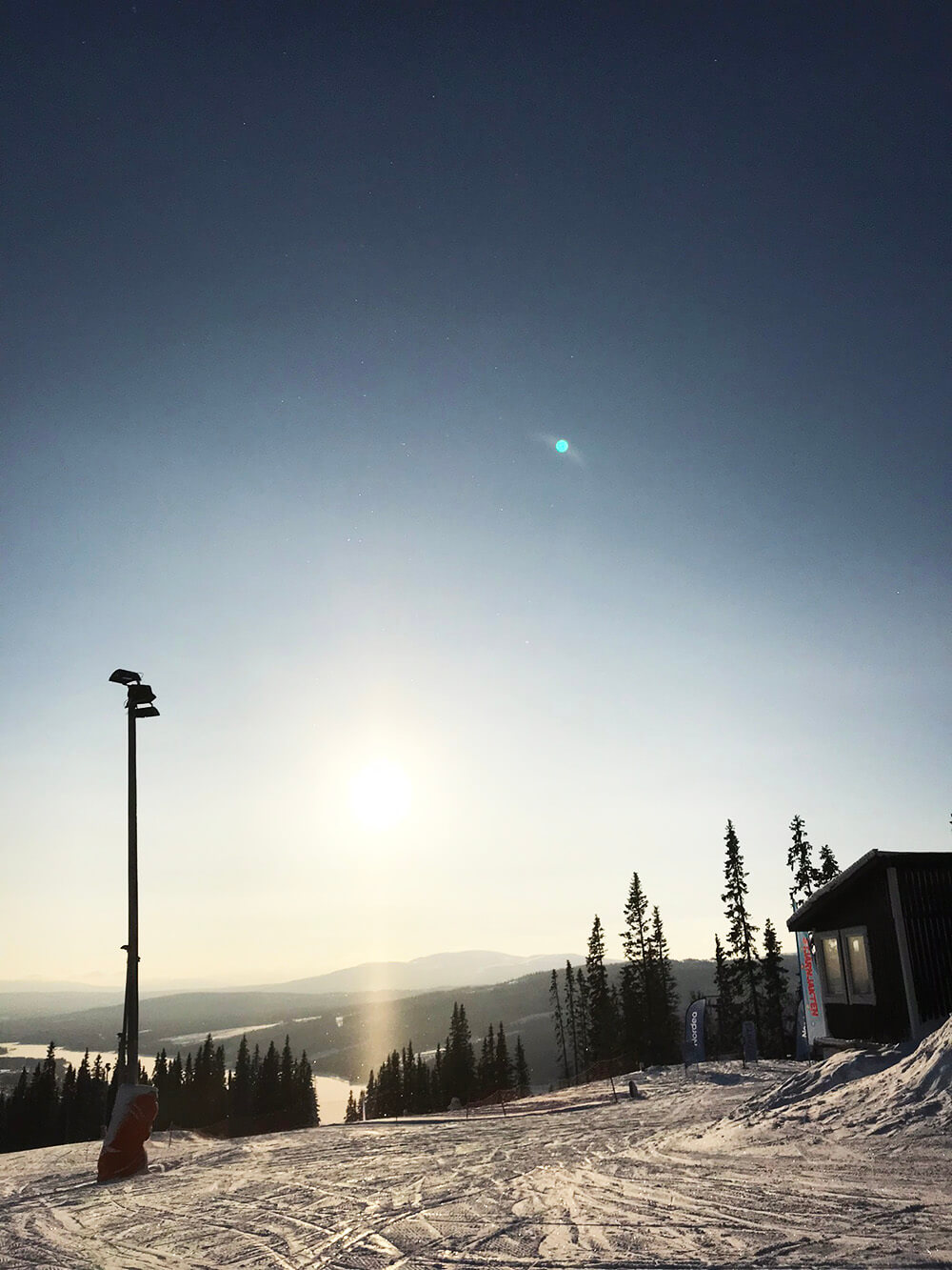 Skidåkning i Åre Björnen