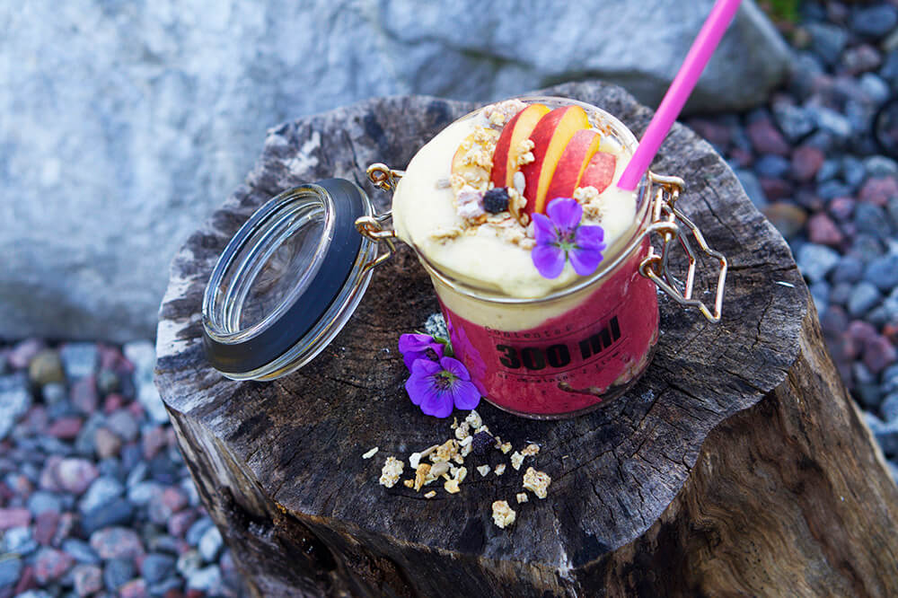 Smoothiegröt i en burk