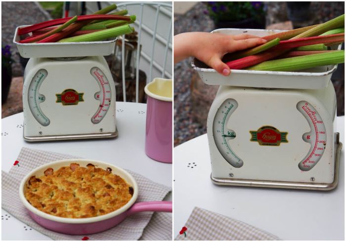 Smulpaj rabarber recept
