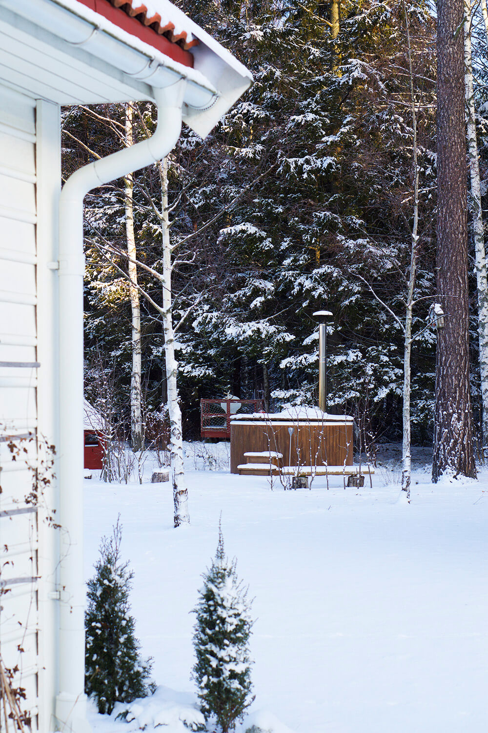 Snö och vinter hemma hos oss