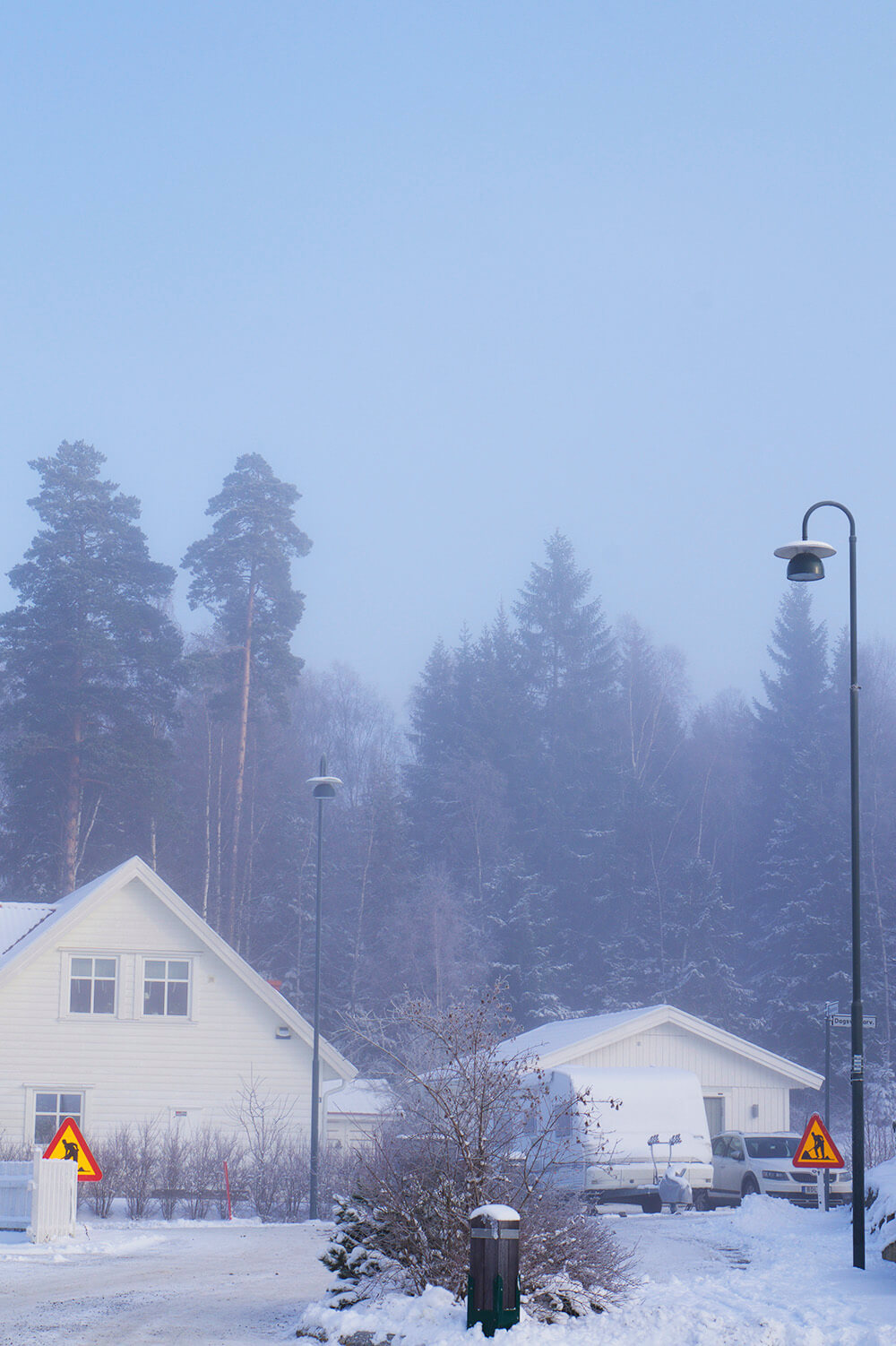 Snö och vinter hemma hos oss