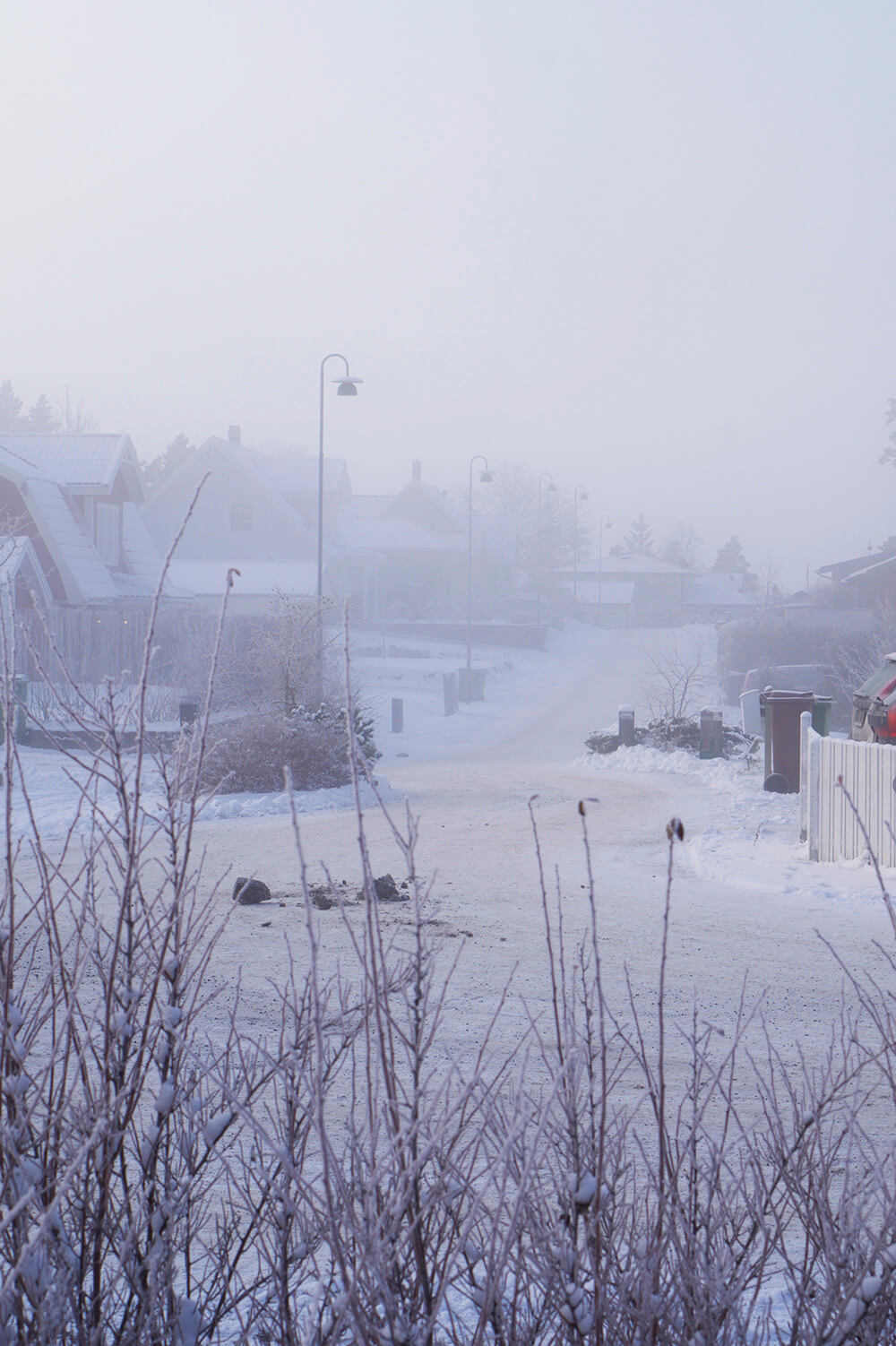 Snö och vinter hemma hos oss