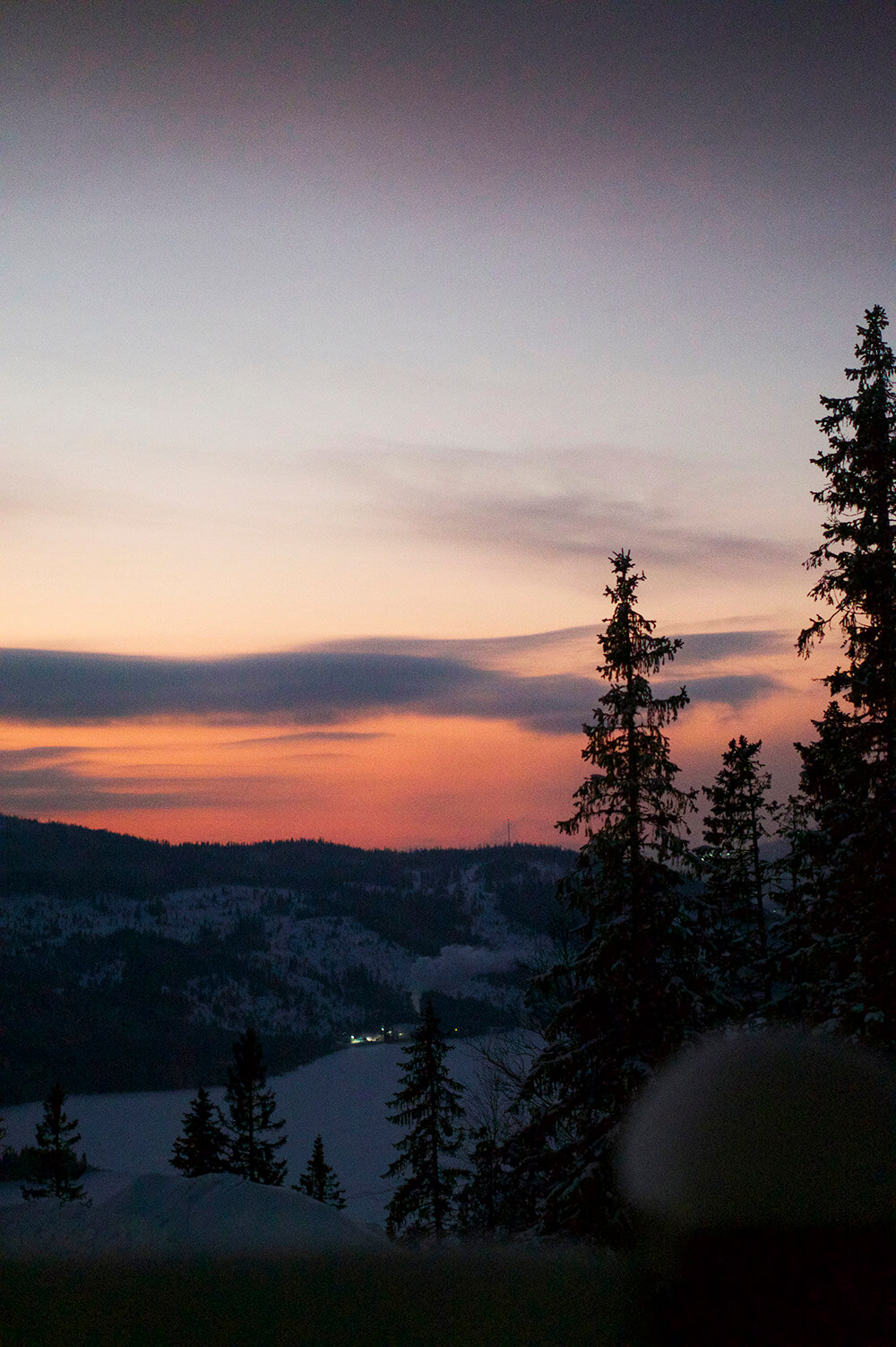 Solnedgång i Åre Björnen