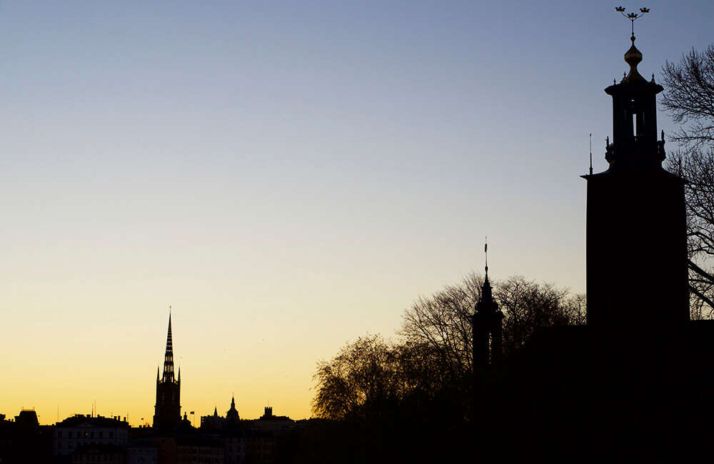 soluppgång i Stockholm