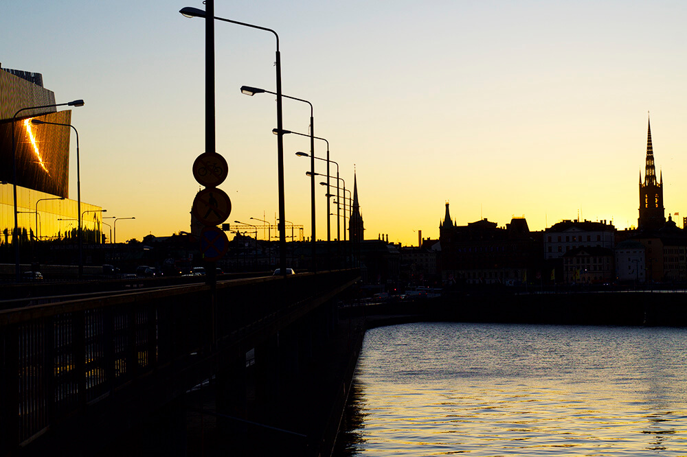 soluppgång i Stockholm