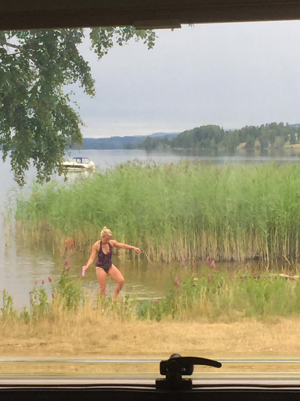 Sommarbad i sjön Fryken, Värmland