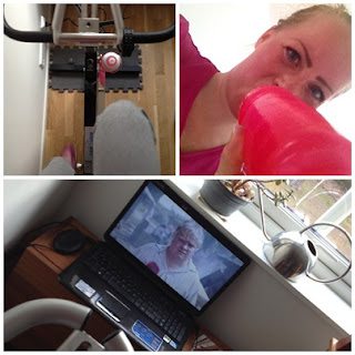 spinning-och-styrka - Svettigt framför morgon-TV´n