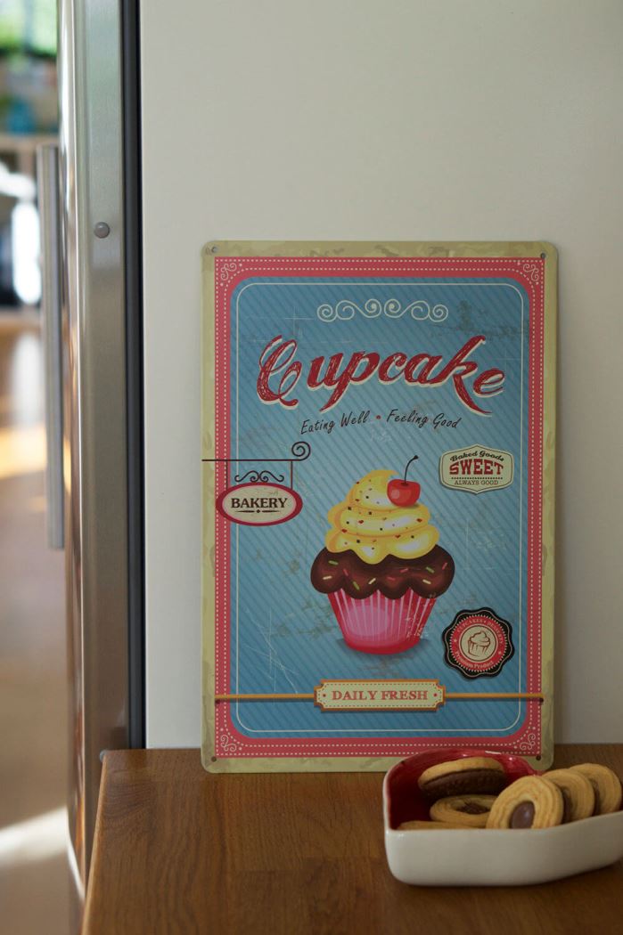 Tavla med cupcake